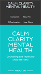 Mobile Screenshot of calmclaritymh.com