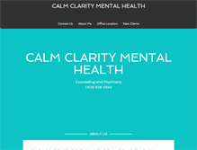 Tablet Screenshot of calmclaritymh.com